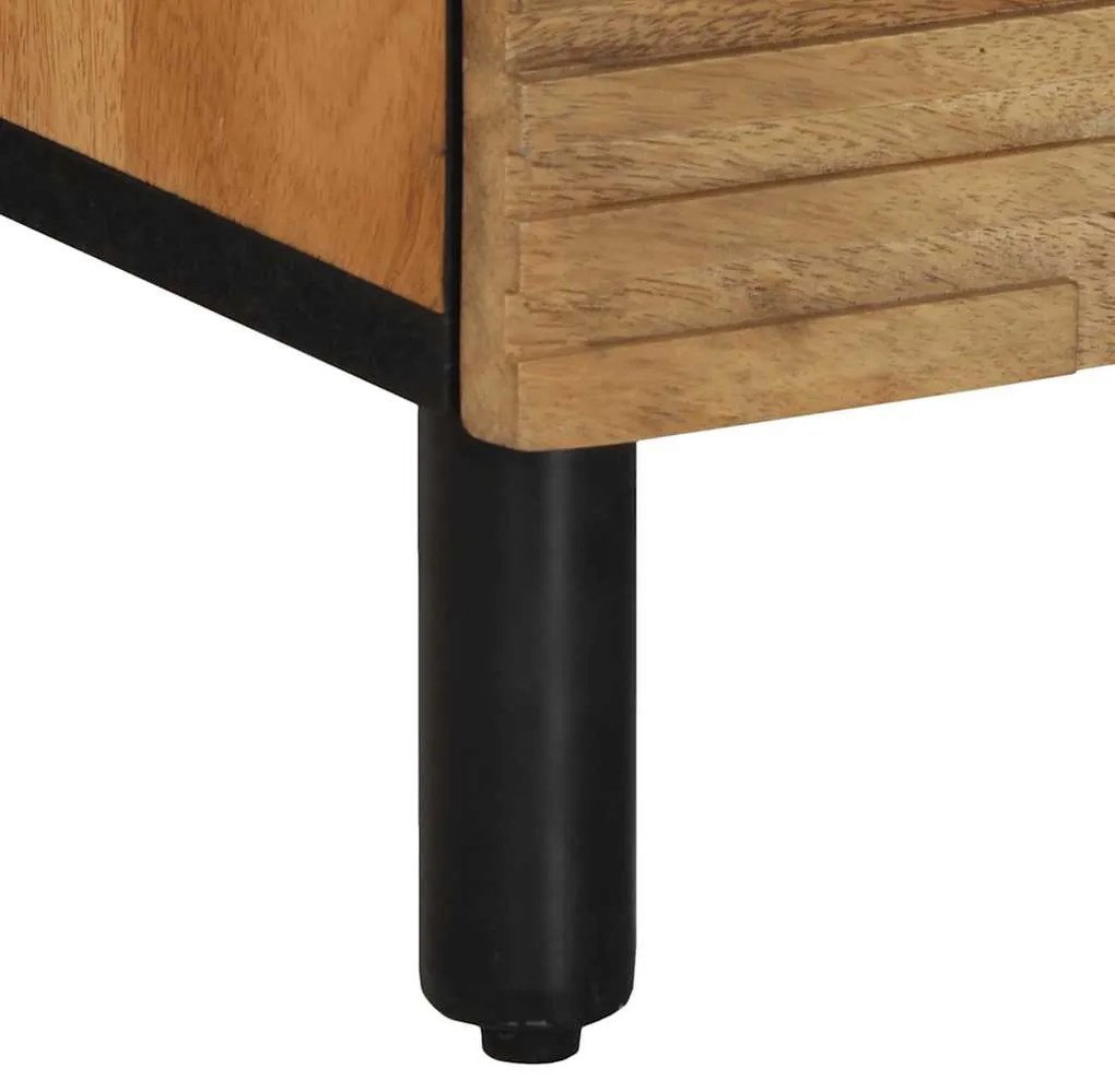Sideboards 2 τεμάχια καφέ 60x33x75 cm μασίφ ξύλο Mango - Καφέ