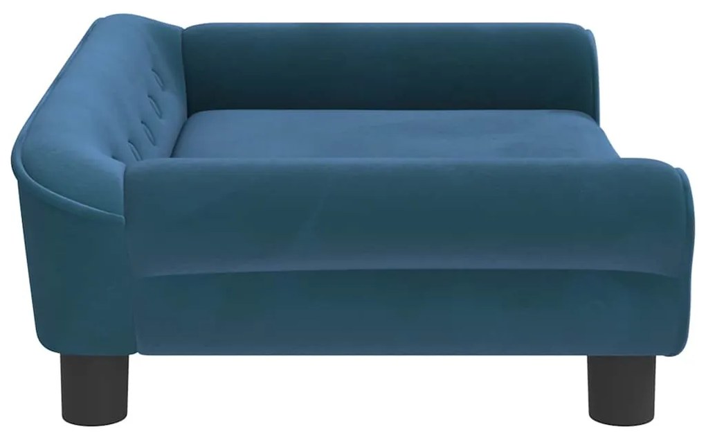 vidaXL Καναπές Παιδικός Μπλε 70 x 45 x 26 εκ. Βελούδινος