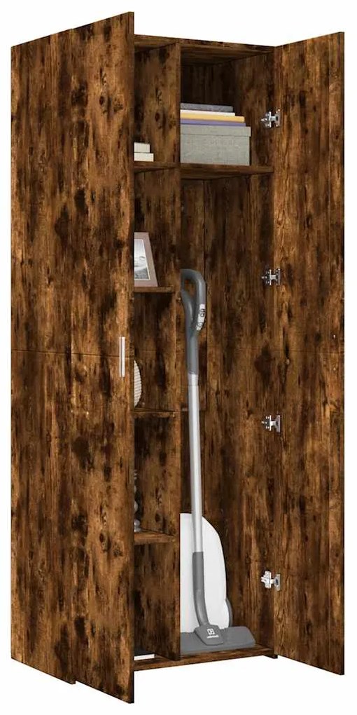vidaXL Ντουλάπα Καπνιστή Δρυς 70x42,5x185 εκ. από Επεξεργασμένο Ξύλο