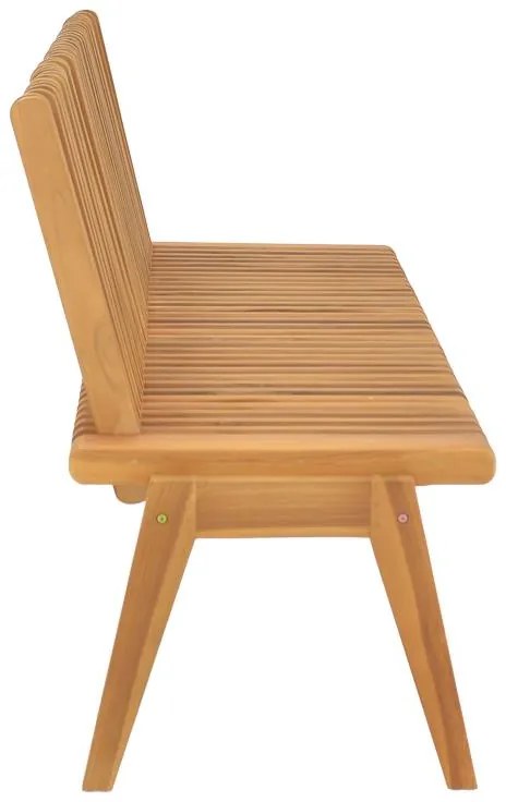 Παγκάκι Jey teak ξύλο σε φυσική απόχρωση 150x45x40εκ 150x57.5x80 εκ.