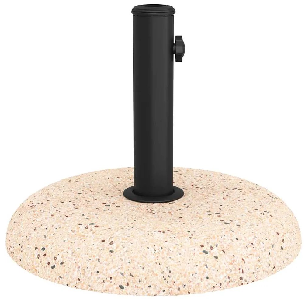 vidaXL Βάση ομπρέλας Κίτρινο και Μαύρο 45 x 45 x 40 cm