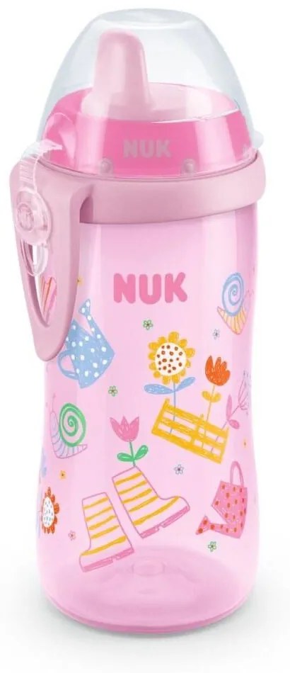 Παγουράκι Παιδικό Kiddy Cup 10751084 300ml 12 Μηνών Pink Nuk 300ml Πολυπροπυλένιο