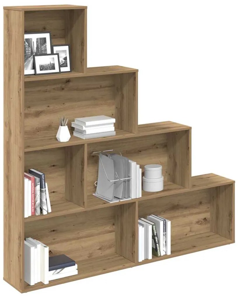 vidaXL Ντουλάπι βιβλίων Artisan Oak 157x24x160 cm Κατασκευασμένο ξύλο