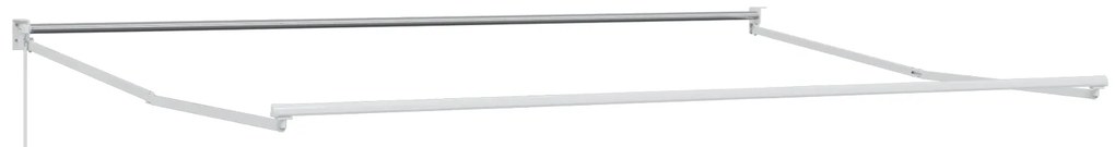 vidaXL Ανασυρόμενη Τέντα Λευκή 450x300 cm