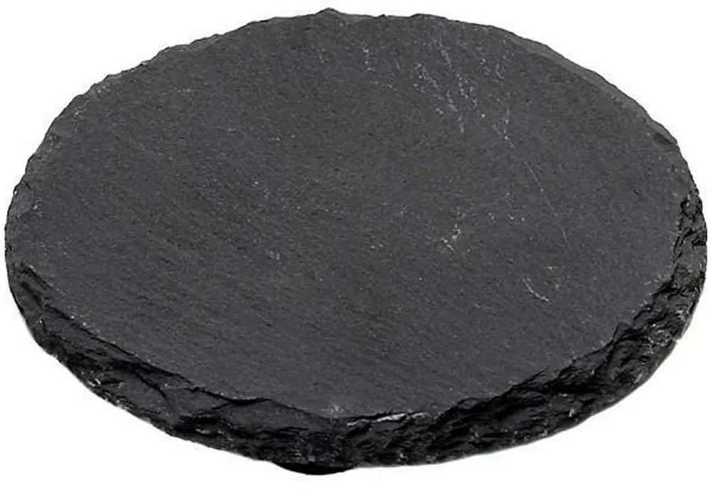 Σουβέρ Πέτρινο (Σετ 6Τμχ) FAG105 Φ10cm Black Espiel Slate