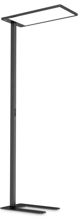 Φωτιστικό Δαπέδου Επαναφορτιζόμενο Comfort 306469 34x195cm LED 76W 4000K 10600Lm Black Ideal Lux