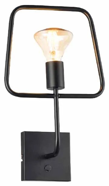 Απλίκα Τοίχου Aca V362491WB Black Matt