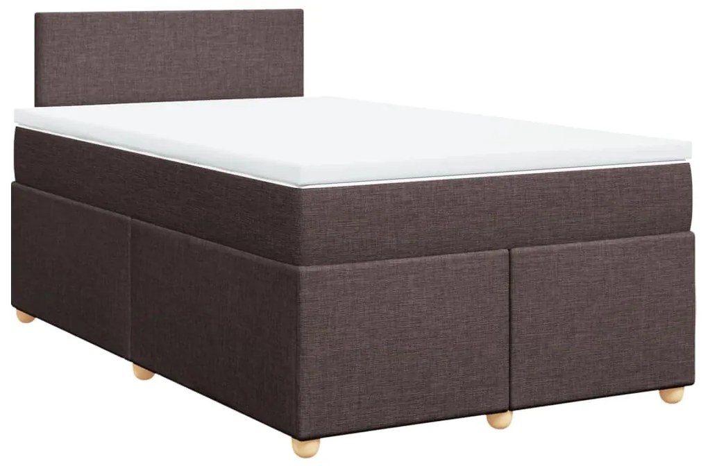 ΚΡΕΒΑΤΙ BOXSPRING ΜΕ ΣΤΡΩΜΑ ΣΚΟΥΡΟ ΚΑΦΕ 120X190 ΕΚ ΥΦΑΣΜΑΤΙΝΟ 3288915