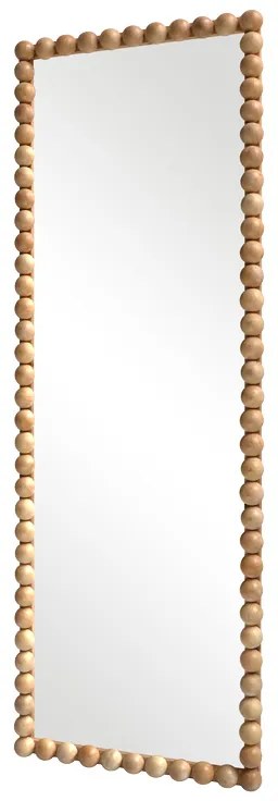Καθρέπτης Ledalo pakoworld ξύλο σε φυσική απόχρωση 45x4.5x130εκ (1 τεμάχια)