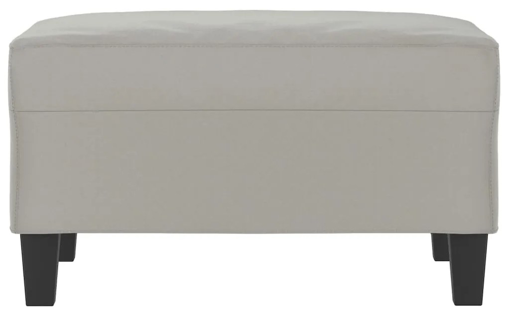 vidaXL Υποπόδιο Ανοιχτό Γκρι 70 x 55 x 41 εκ. από Ύφασμα Μικροϊνών