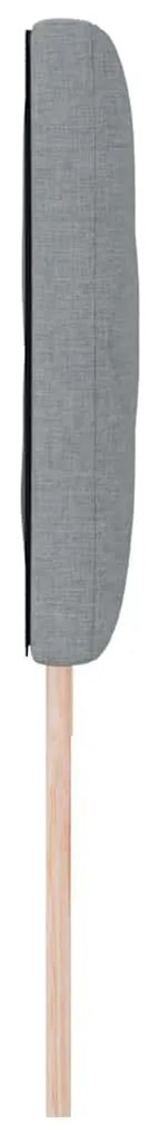 vidaXL Υφασμάτινο Κεφαλάρι Geometric Ανοιχτό γκρι 180 cm ύφασμα