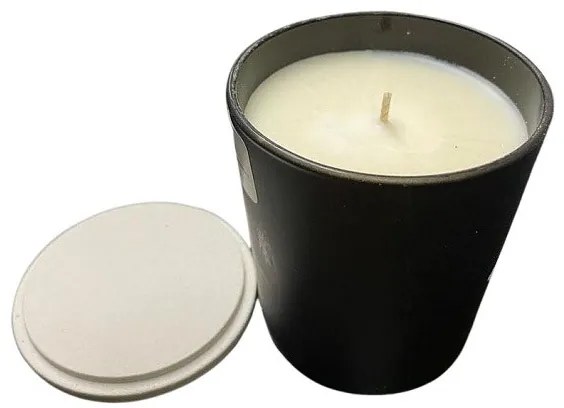 Κερί Αρωματικό Σόγιας Σε Μαύρο Ποτήρι Με Καπάκι 7x9εκ. Fresh Cotton 24119