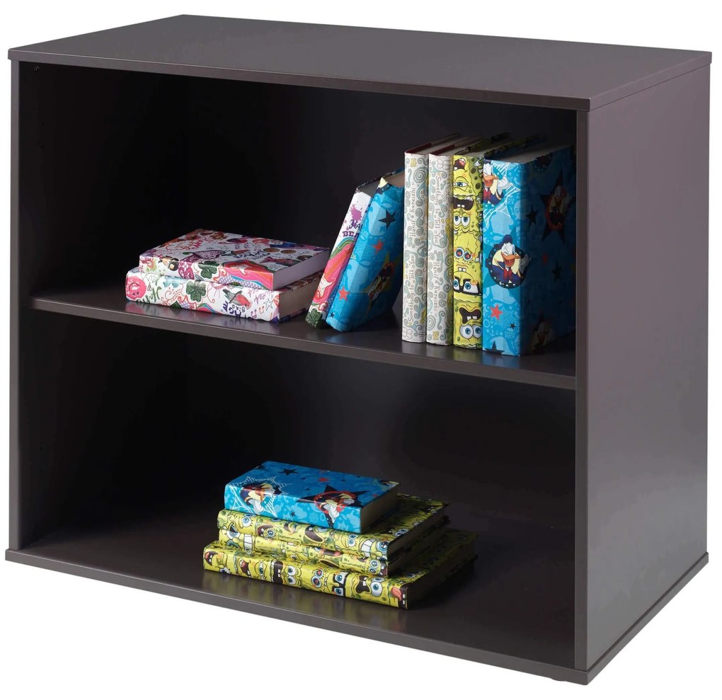 Ραφιέρα ξύλινη Pino καφέ γκρι