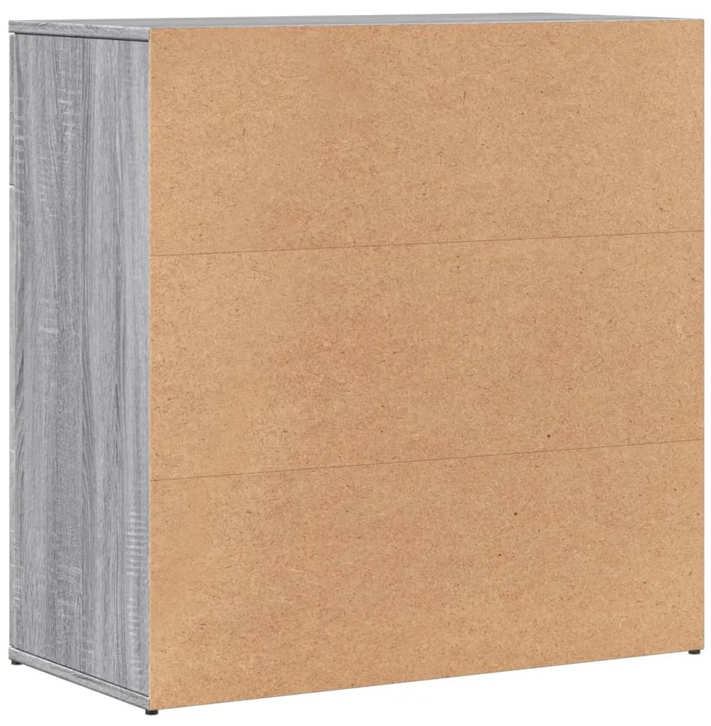 vidaXL Βοηθητικά Ντουλάπια 2 Τεμ. Γκρι Sonoma 79x38x80 εκ. Επεξ. Ξύλο