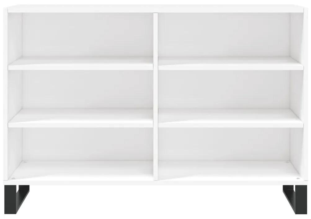 Ραφιέρα Λευκή 103,5x35x70 εκ. από Επεξεργασμένο Ξύλο - Λευκό