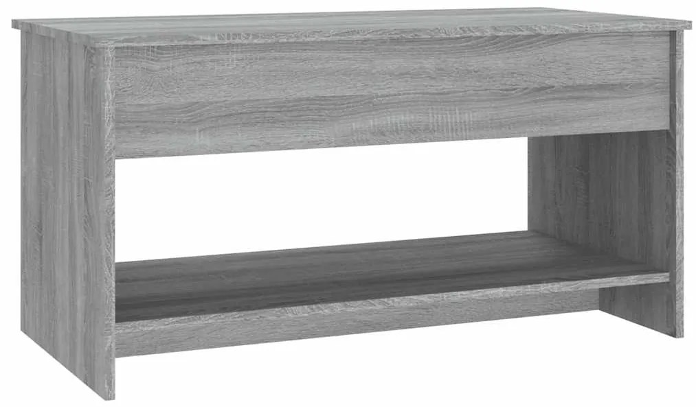 vidaXL Τραπεζάκι Σαλονιού Γκρι Sonoma102x50x52,5 εκ.Επεξεργασμένο Ξύλο