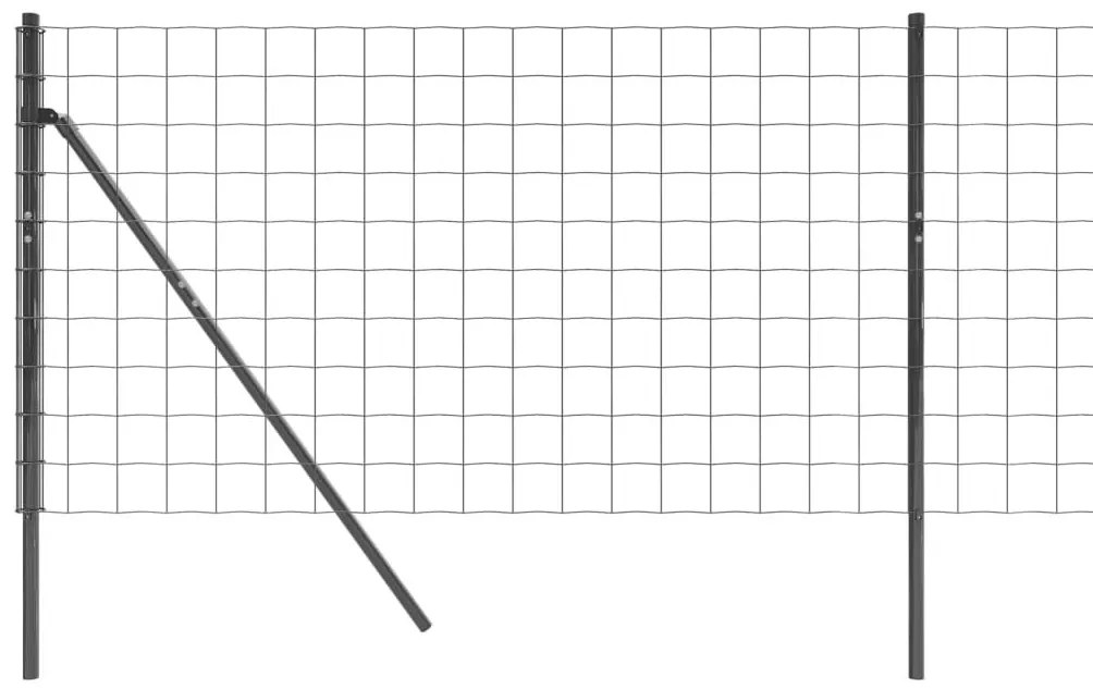 Συρματόπλεγμα Περίφραξης Ανθρακί 1,1x10 μ. Γαλβανισμένο Ατσάλι - Ανθρακί