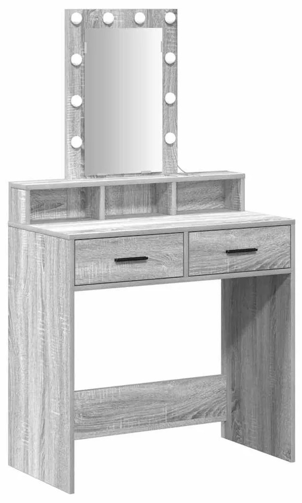 vidaXL Τραπέζι περιποίησης Γκρι 79 x 41 x 140 εκ. Επεξεργασμένο ξύλο