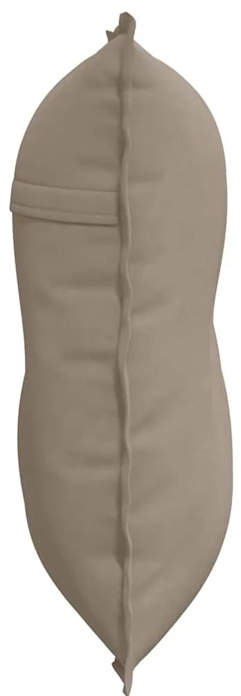 vidaXL Μαξιλάρι Πλάτης Taupe 80 x 50 cm Ύφασμα Μικροΐνας