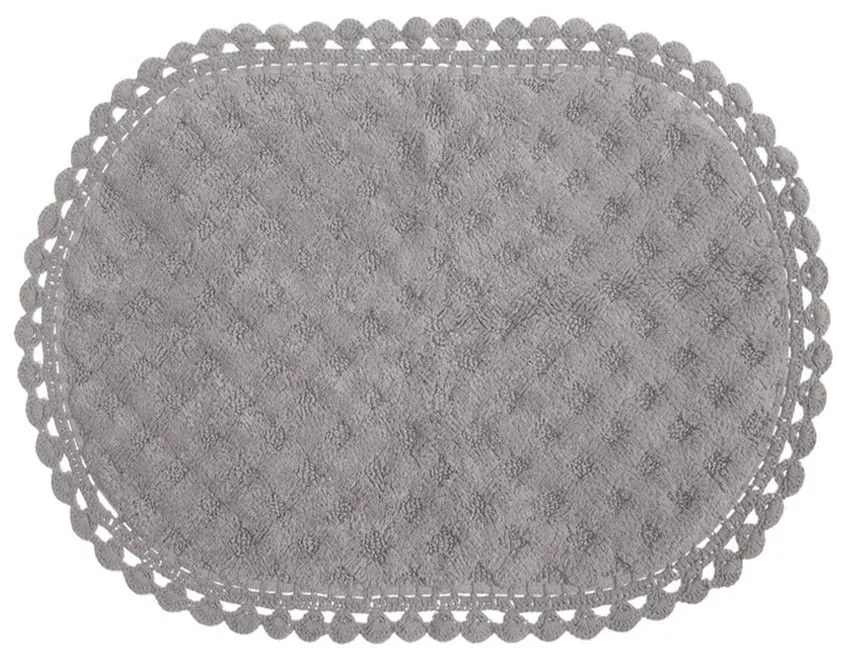 Ταπέτο Μπάνιου Touch Grey Nef-Nef 55X85 100% Cotton