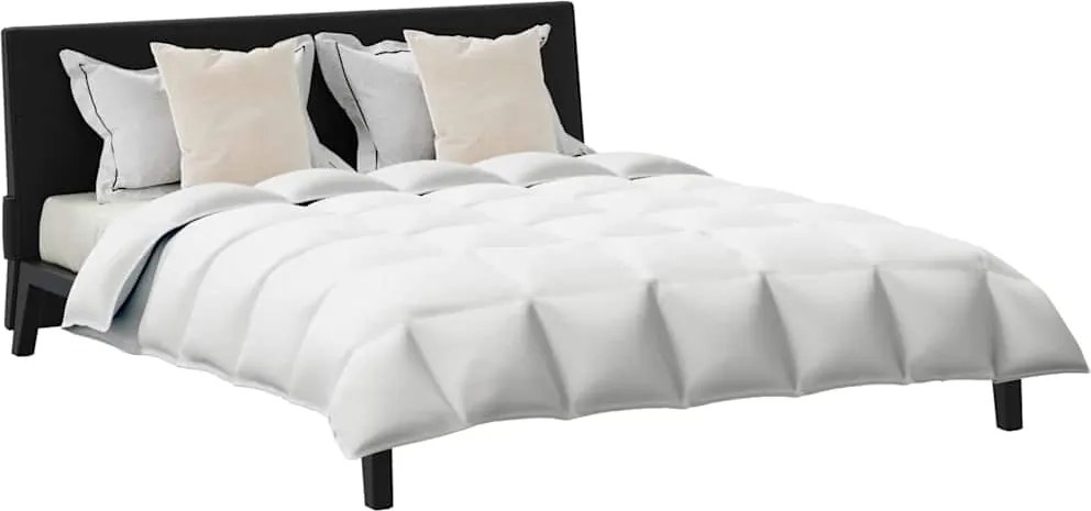 vidaXL Σετ Παπλωμάτων με μαξιλάρι 3 pcs Λευκό Φτέρος