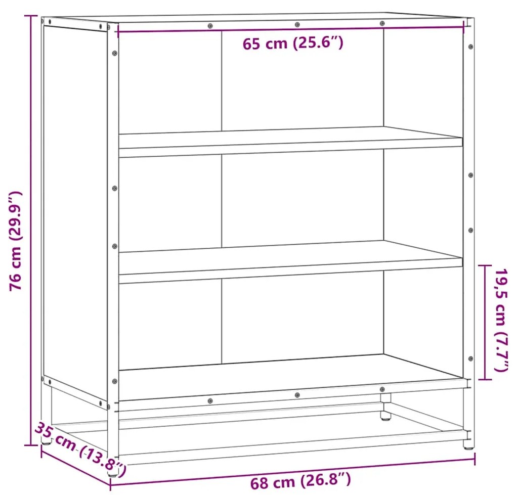 SIDEBOARD GREY SONOMA ΚΑΤΑΣΚΕΥΑΣΜΕΝΟ ΞΥΛΟ ΚΑΙ ΜΕΤΑΛΛΟ 848977