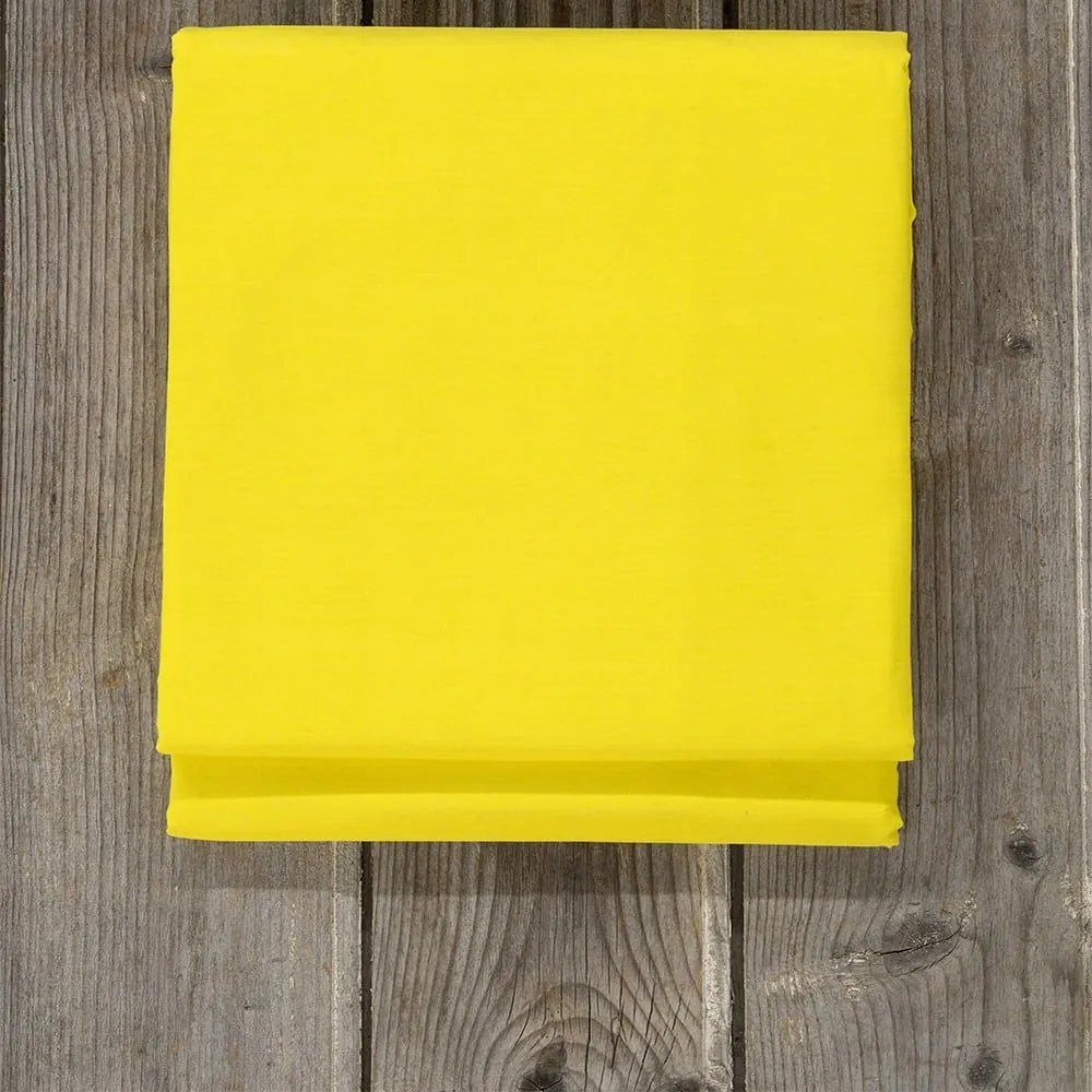 Σεντόνι Unicolors Yellow Nima King Size 270x280cm 100% Βαμβάκι