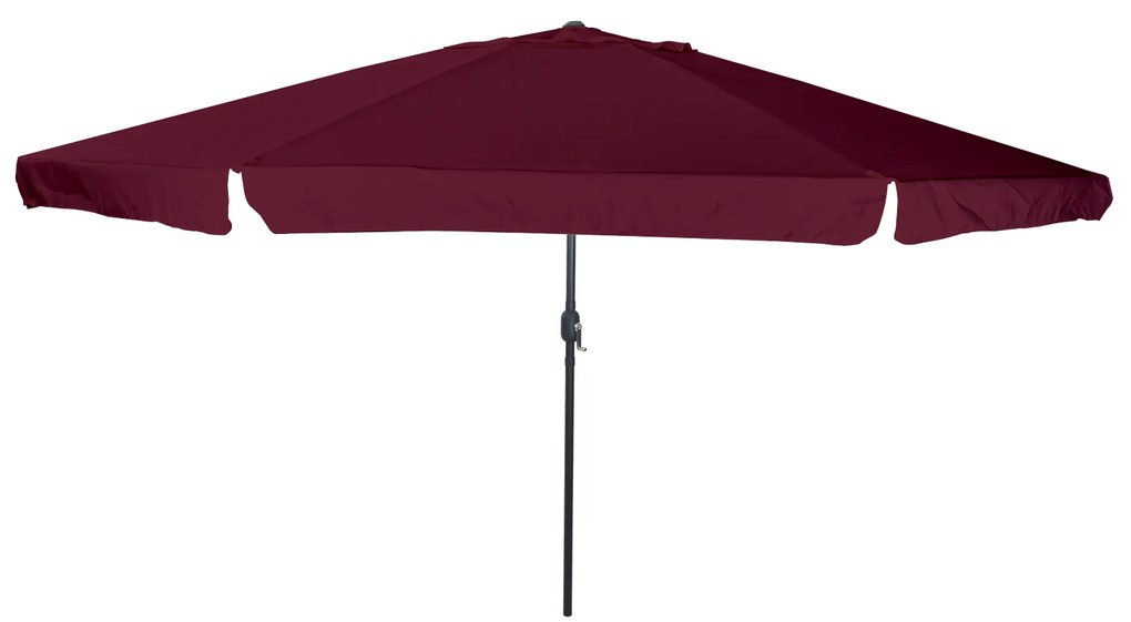 vidaXL Ομπρέλα Κήπου ø395x245 cm Μπορντό