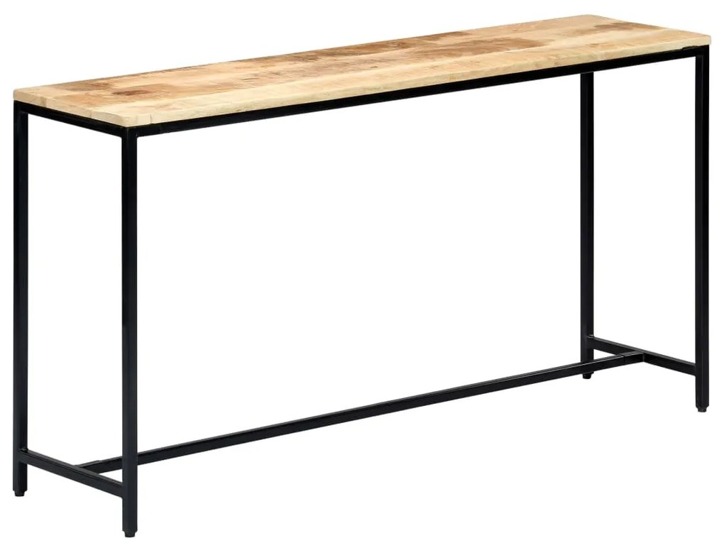 vidaXL Τραπέζι Κονσόλα 140x35x76 εκ. από Μασίφ Ακατέργαστο Ξύλο Μάνγκο