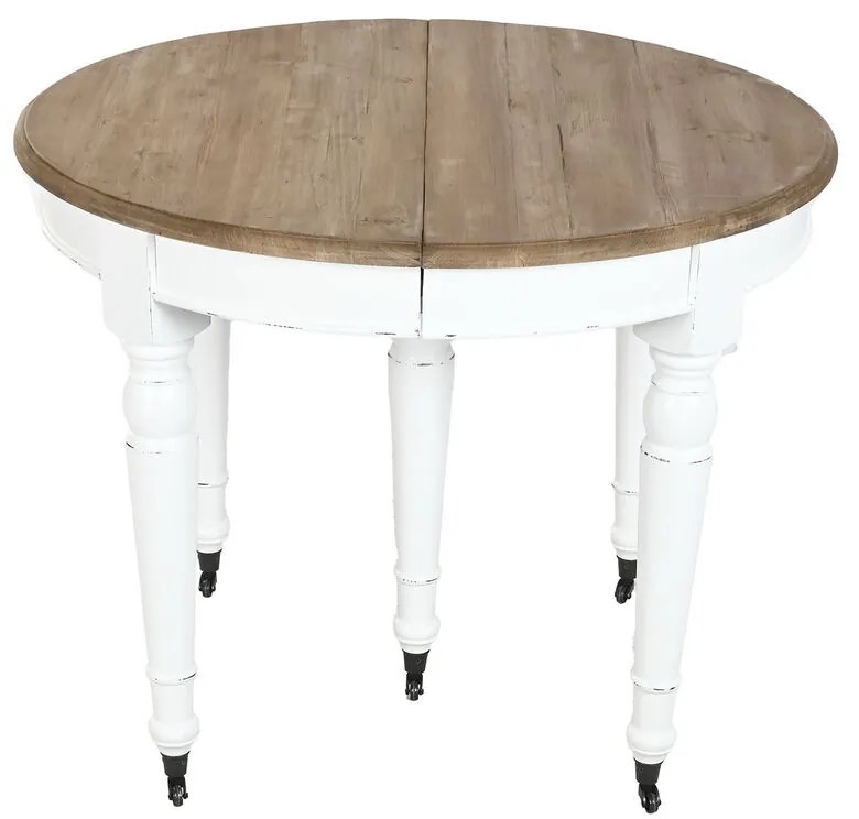 Τραπεζαρία Home ESPRIT Λευκό Έλατο 100 x 100 x 78 cm