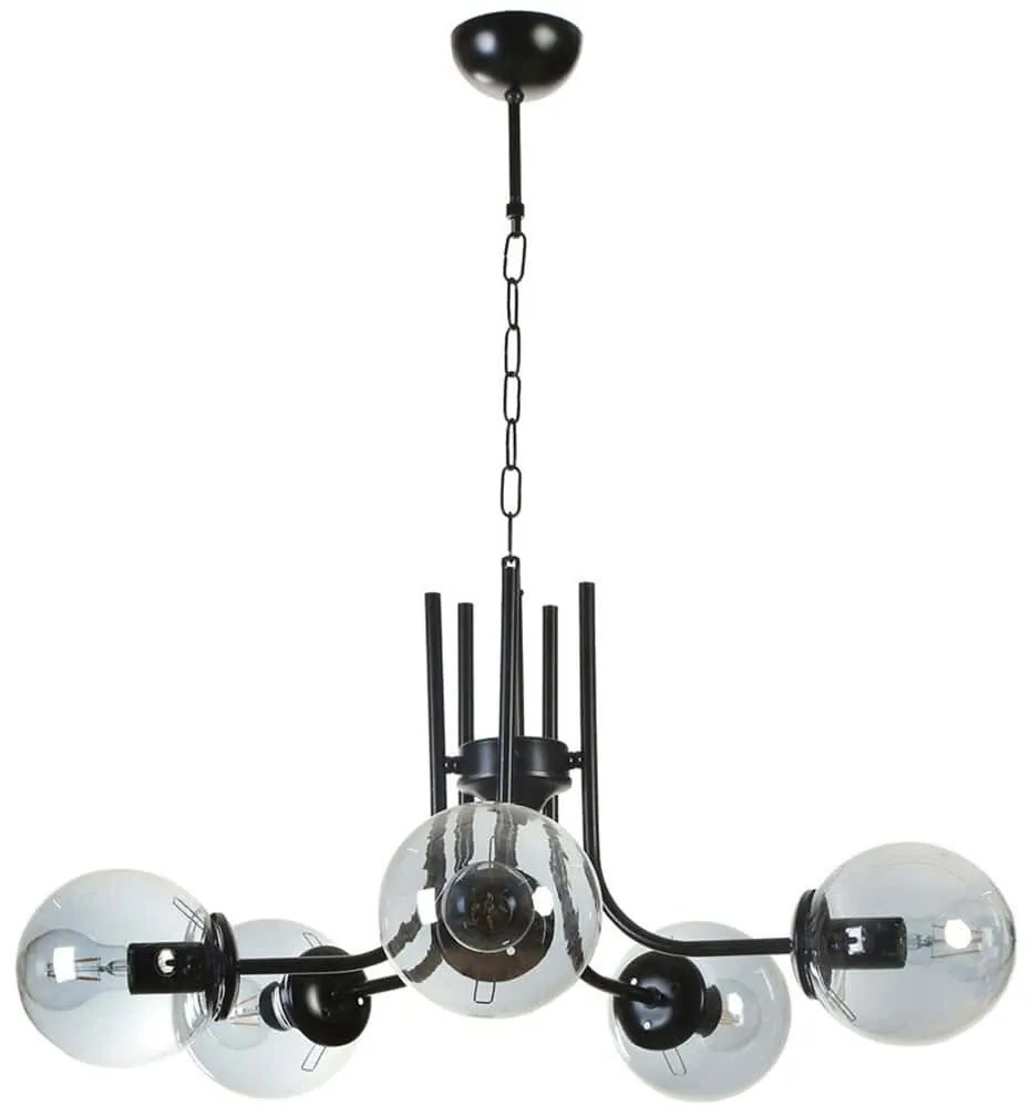 Φωτιστικό Οροφής Nevada 846STL5178 Φ65x70cm 5xE27 40W Black Opviq