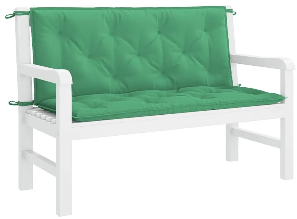 vidaXL Μαξιλάρι Πάγκου Κήπου Γκρι 120x(50+50)x7 εκ. Ύφασμα Oxford