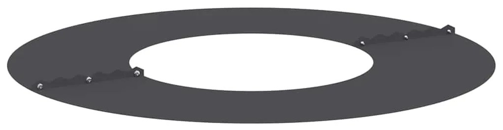 vidaXL Flat Ring Δέντρου Μαύρο Ø30/60 εκ Χάλυβας