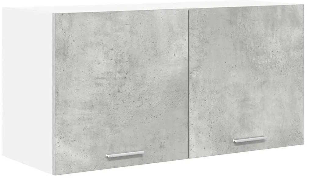 vidaXL Κρεμαστό ντουλάπι με αποθήκευση Σκυρόδεμα Γκρι 80 x 31 x 40 εκ