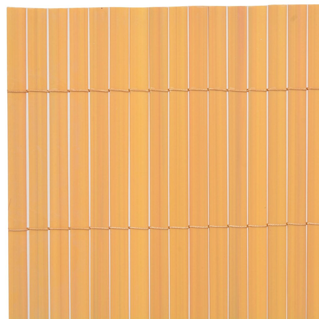vidaXL Φράκτης Κήπου Διπλής Όψης PVC 150x300 εκ. Κίτρινος
