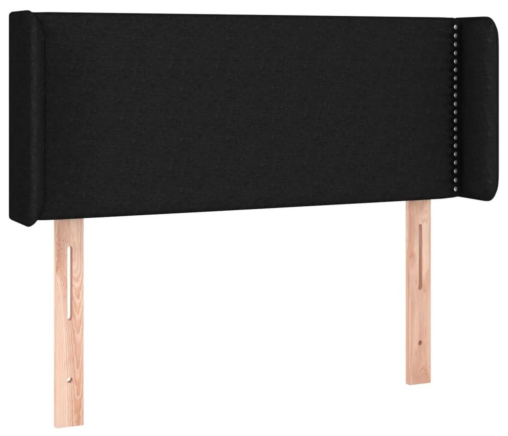 vidaXL Κεφαλάρι με Πτερύγια Μαύρο 93x16x78/88 εκ. Υφασμάτινο