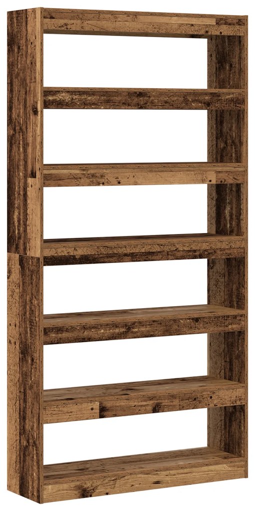 vidaXL Βιβλιοθήκη Καφέ 100 x 30 x 198 εκ. Επεξεργασμένο ξύλο