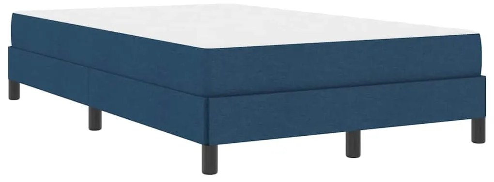 vidaXL Κρεβάτι με ελατήρια με στρώμα Μπλε 120 x 200 cm ύφασμα