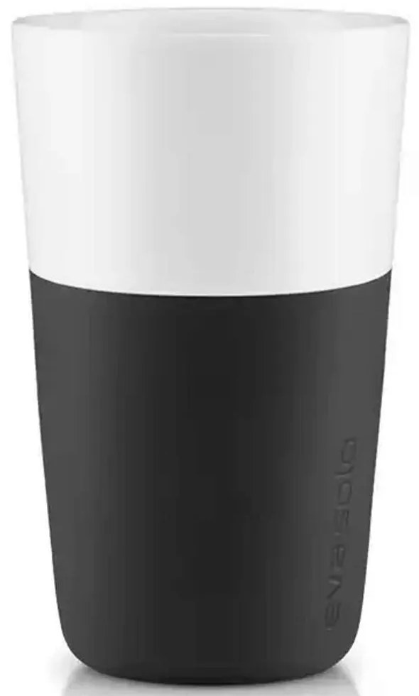 Φλυτζάνια Latte Πορσελάνινα (Σετ 2Τμχ) 501003 360ml Black Eva Solo Porcelain,Silicon