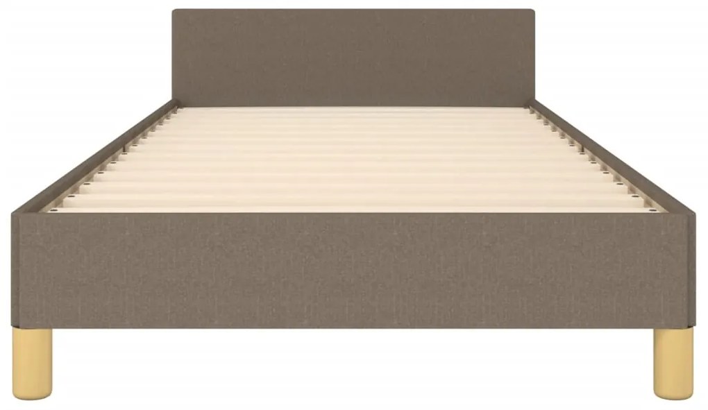 Σκελετός Κρεβατιού Χωρίς Στρώμα Taupe 90x190 εκ. Υφασμάτινο 3125102