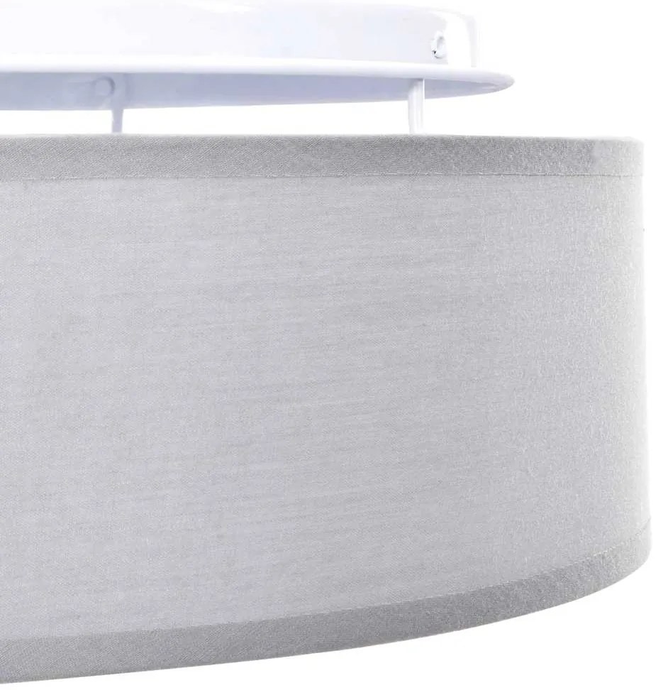 vidaXL Λάμπα Οροφής Γκρι 38 x 13.5 εκ. ύφασμα