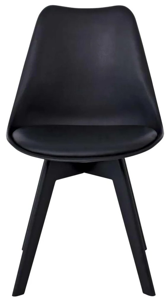 Καρέκλα Martin II PP Μαύρο Συσκ.2τμχ (Ποδί PP) 49x56x83cm