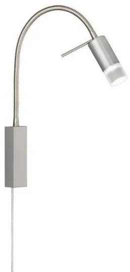 Απλίκα Φωτιστικό Τοίχου LED Νίκελ River 30409 Fischer Honsel-30409-Νίκελ Ματ 30409
