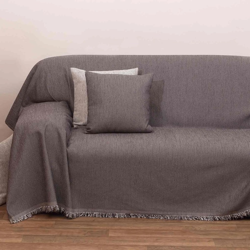 Ριχτάρι 2100 Γκρι Viopros Four-Seater 180x320cm Chenille