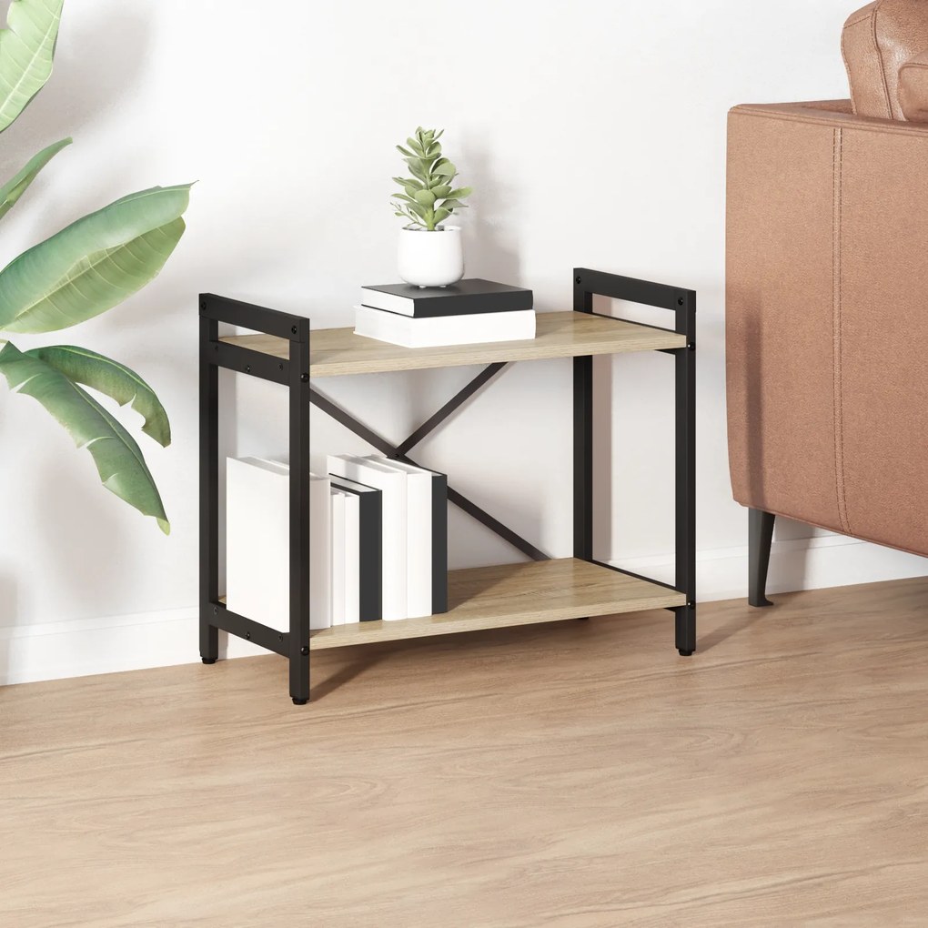 vidaXL Βιβλιοθήκη Sonoma Δρυς 60 x 30 x 48.5 εκ Επεξεργασμένο ξύλο