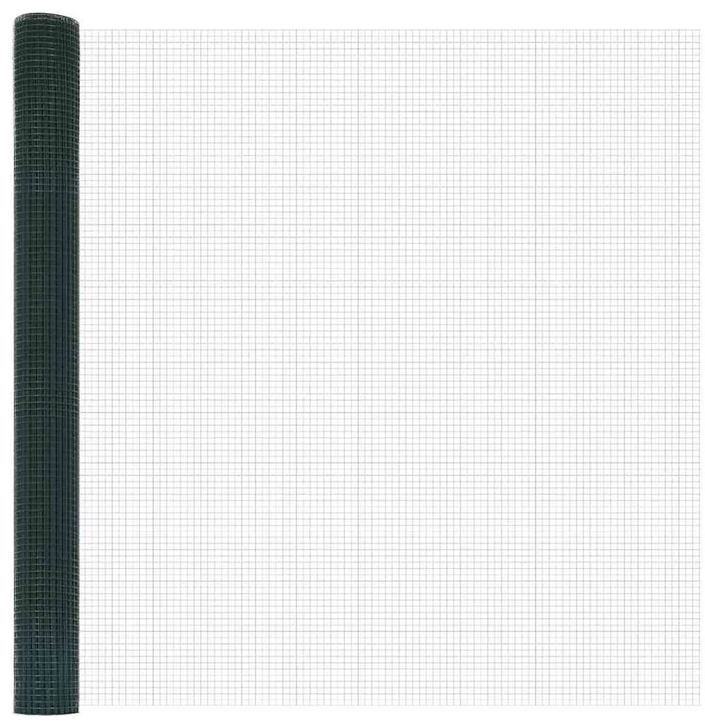 vidaXL Στύλος Περιφράξεων Πράσινο 50 x 1,5 m (12 x 12 mm πλέγμα)