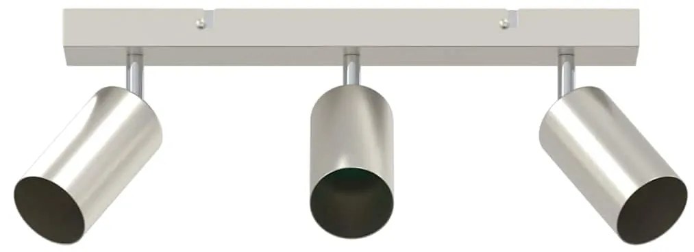 vidaXL Σποτ οροφής Βουρτσισμένο Νίκελ 38 x 5.5 x 16.5 εκ Ατσάλι