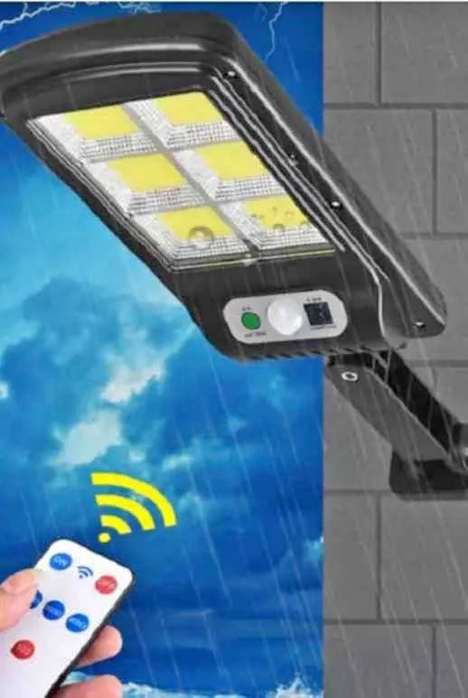 Ηλιακό Φωτιστικό 120 led με αισθητήρα κίνησης και τηλεχειριστήριο