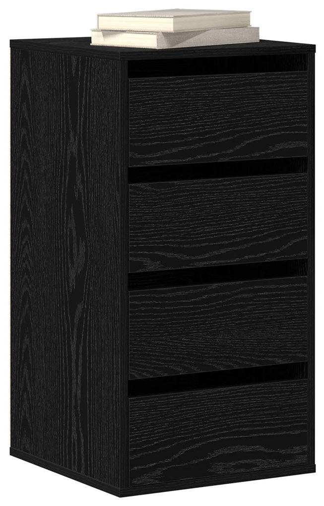vidaXL Κουτί με Συρτάρια με συρτάρι Μαύρη δρυς 40 x 41 x 76 εκ.