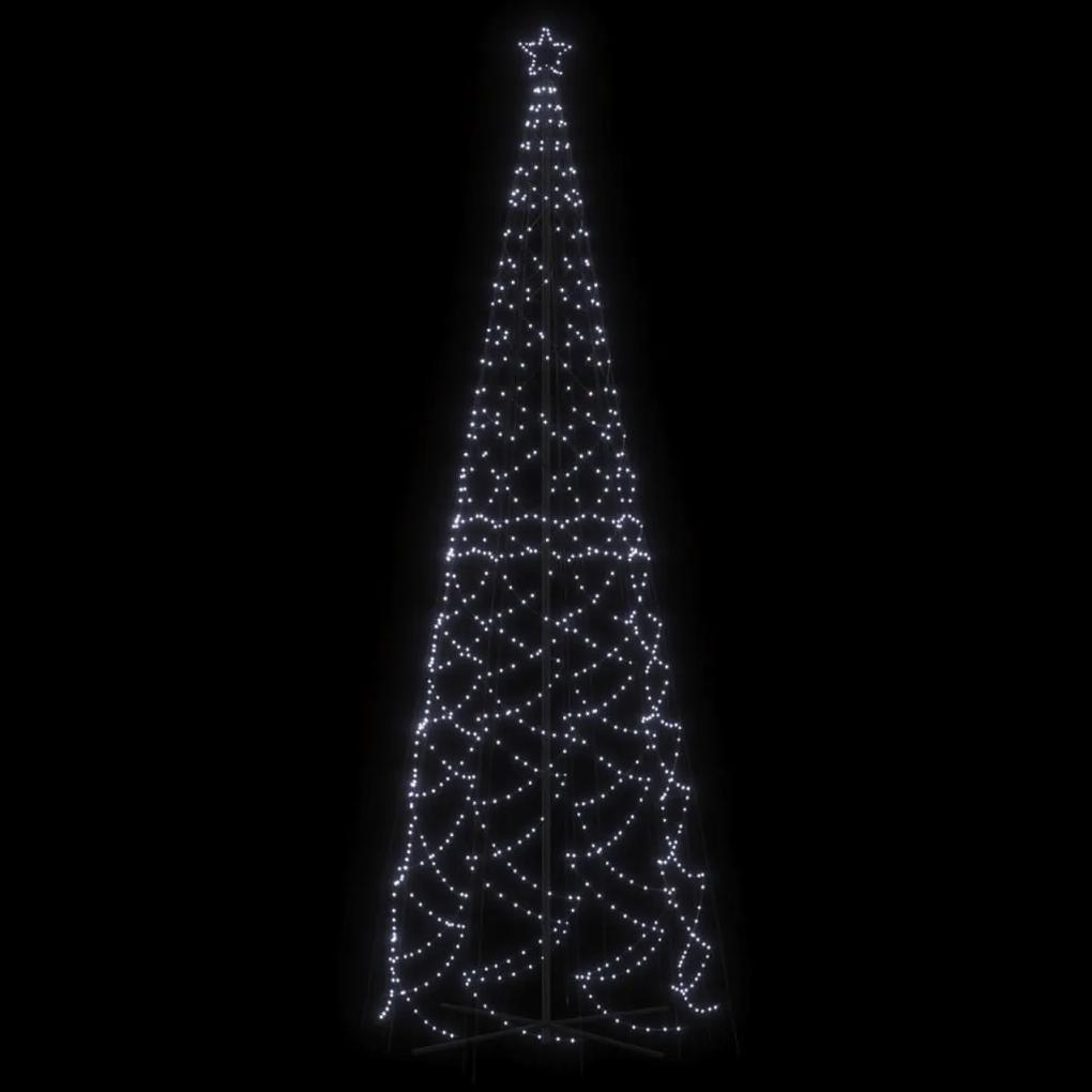 vidaXL Χριστουγεννιάτικο Δέντρο Κώνος 1400 LED Ψυχρό Λευκό 160x500 εκ.